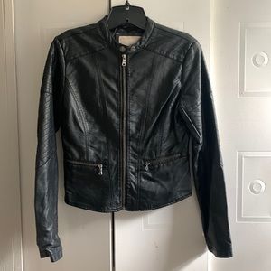 Faux leather jacket